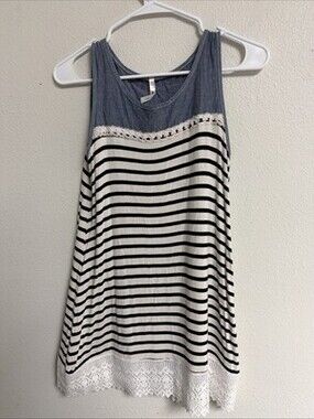 New Mode Womens Dress Sleeveless Striped Size Small